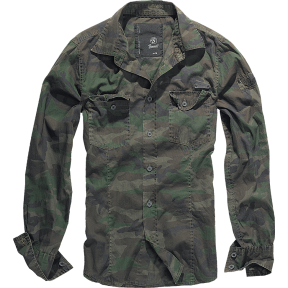 Koszula Slimfit Dopasowana Woodland - Brandit