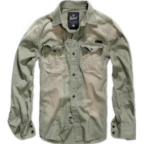 Chemise Denim Hardee Vintage Vert - Brandit