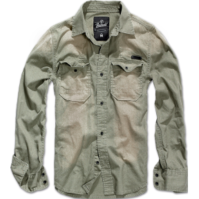 Chemise Denim Hardee Vintage Vert - Brandit