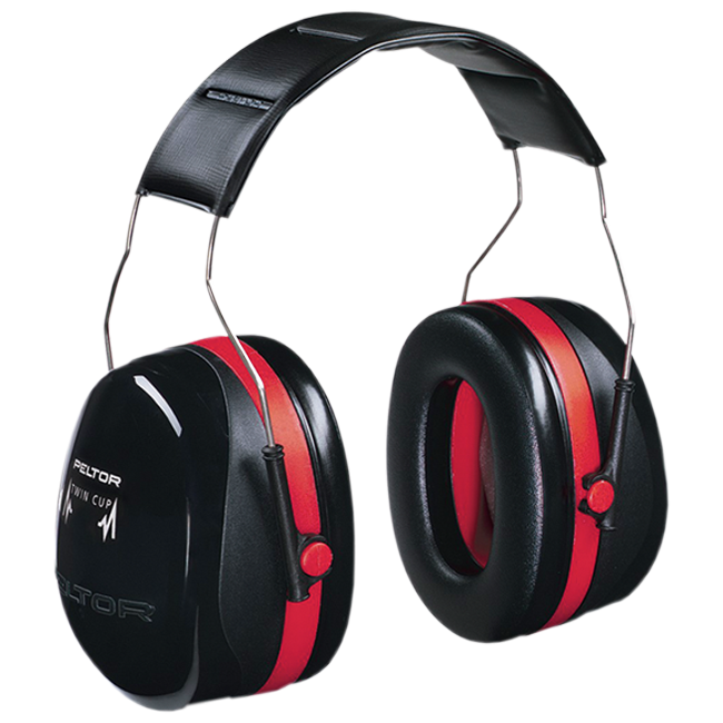 Peltor Optime III Helm Rood & Zwart - GK Pro