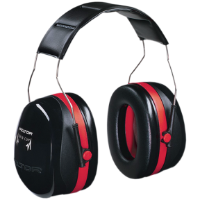 Casco Optime III Peltor - Rojo/Negro - GK