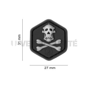 Patch gorilla schedel zwart - JTG