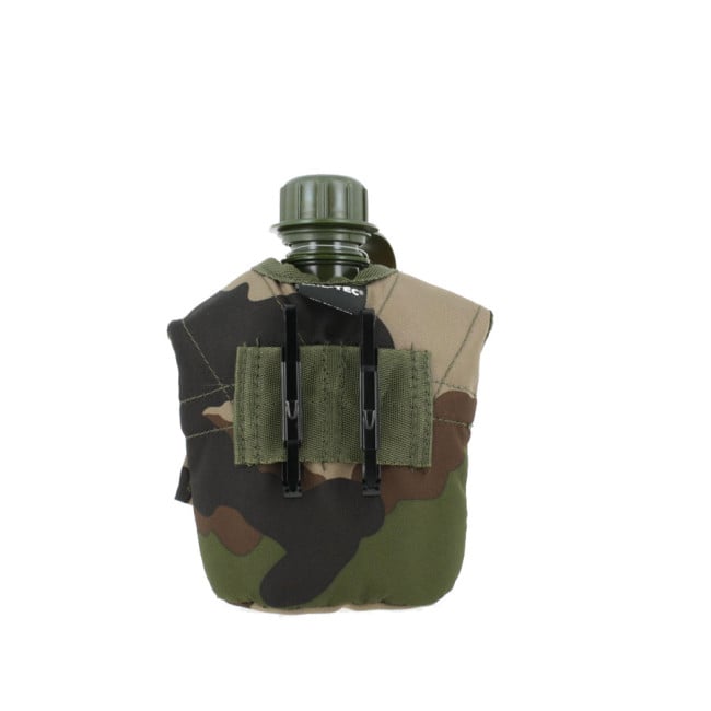 Gourde Plast. avec gobelet et housse Camo - Miltec