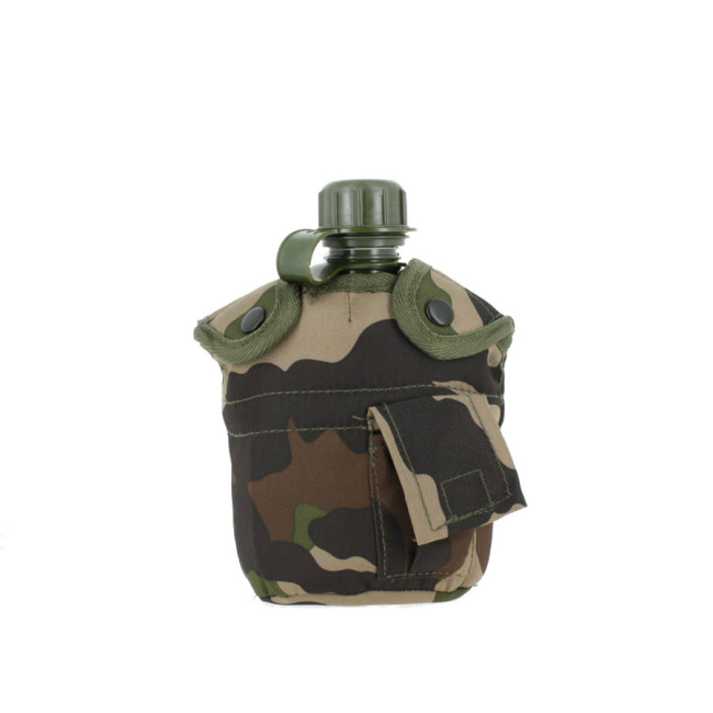 Gourde Plast. avec gobelet et housse Camo - Miltec