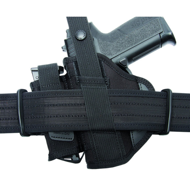 Funda universal ambidiestra con portacargador - Negro - GK