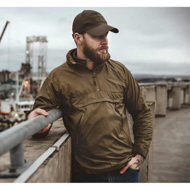 Waterdichte jas gevoerd met micro-fleece groen - Highlander
