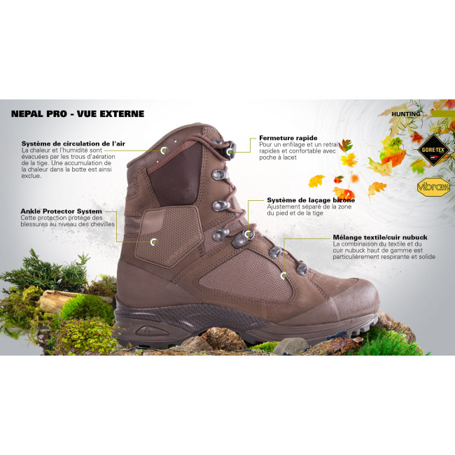 Buty Rangers Nepal pro brązowe - Haix
