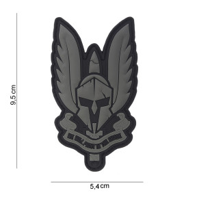 3D Spartan Patch schwarz aus PVC - 101 Inc