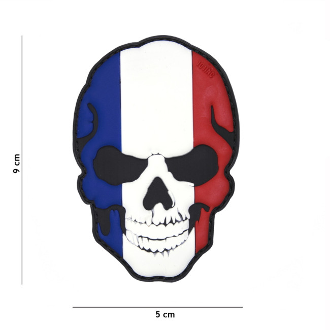 Patch 3D crâne France en PVC - 101 Inc Patch 3D crâne France en PVC - 101 Inc