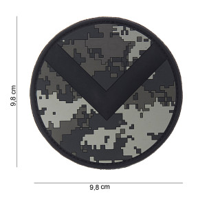 Patch 3D Spartan shield en PVC ACU - 101 Inc