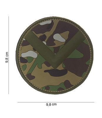 Patch 3D Spartan shield en PVC multicamo - 101 Inc
