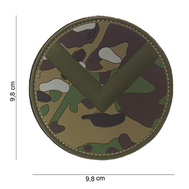 Patch 3D Spartan shield en PVC multicamo - 101 Inc