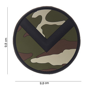 Naszywka 3D Spartan shield z PVC woodland - 101 Inc