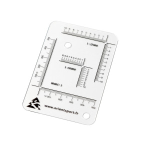 Régua de coordenadas UTM - GPS com 3 unidades de medida - OrientSport
