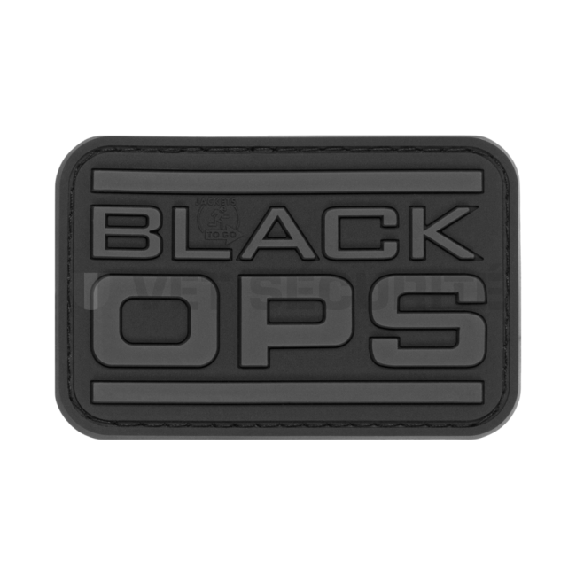 Rechthoekige patch Black OPS Zwart - JTG