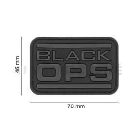 Patch rectangulaire Black OPS Noir - JTG