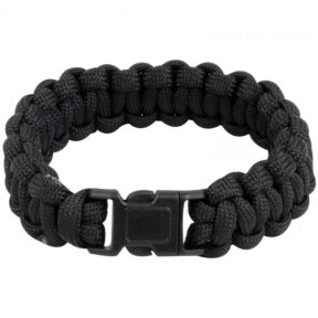 Bracelet Paracorde noir avec sifflet - Highlander