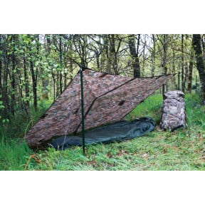 Bâche étanche Basha 2,5 x 1,7 m camouflage - Highlander