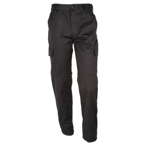 Basic Polycotton Pants - Black - Idaho