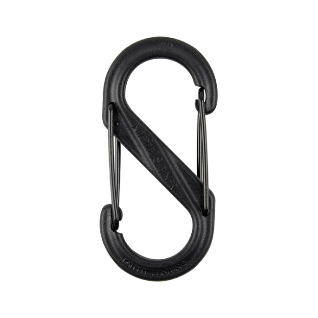 S-Biner Plastik-Karabiner Größe 2 Schwarz - Nite Ize