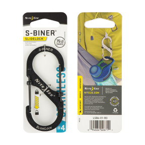 Karabinek S-Biner SlideLock Rozmiar 4 czarny - Nite Ize