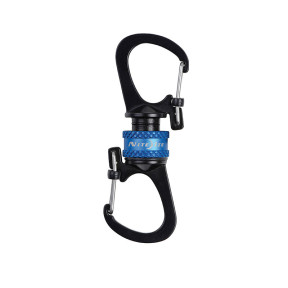 Mousqueton SlideLock 360° magnétique bleu - Nite Ize 