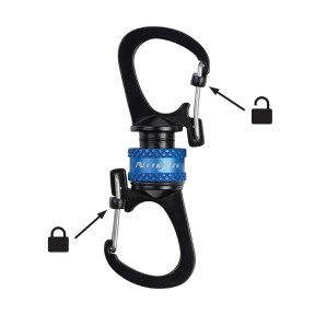 Karabijnhaak SlideLock 360° magnetisch blauw - Nite Ize