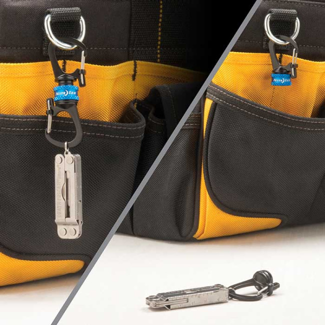 Magnetischer SlideLock 360° Karabiner blau - Nite Ize