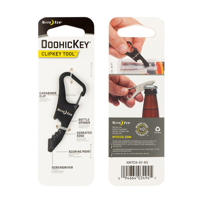 Mousqueton DoohicKey ClipKey noir - Nite Ize