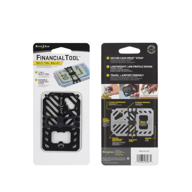 Multi-tool portemonnee zwart - Nite Ize