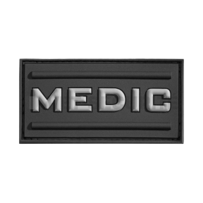 Patch médic rubber noir - JTG