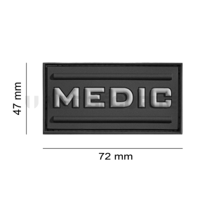 Patch médic rubber noir - JTG