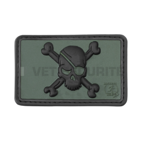 Naszywka Pirate Skull Zielona - JTG