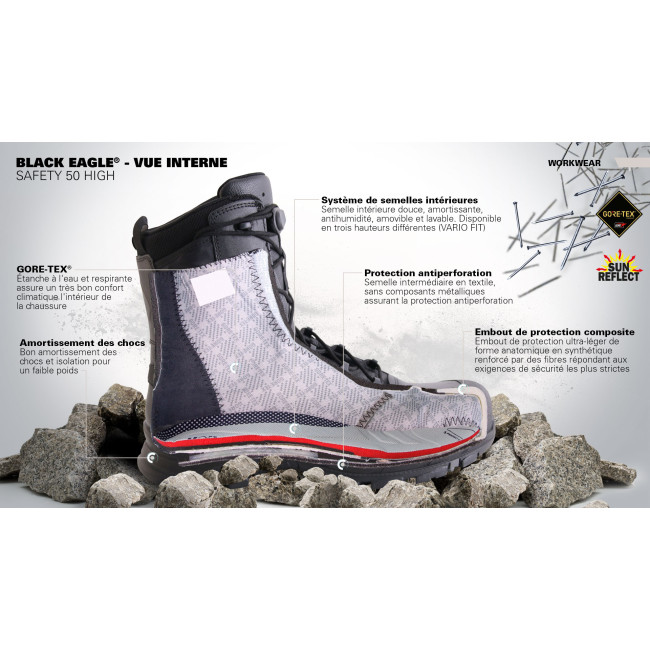 Rangers Black Eagle Safety 50 High - Haix