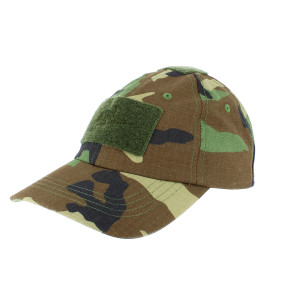 Casquette Baseball Ripstop US Woodland - Helikon