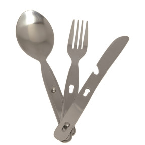 3-teiliges Besteckset aus Stahl - Miltec