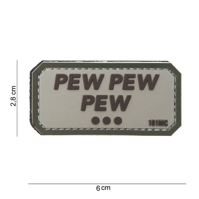 3D PVC Patch "Pew Pew Pew" Cam - 101 Inc