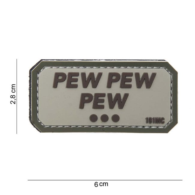 3D PVC-Patch "Pew Pew Pew" Cam - 101 Inc