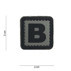 Naszywka 3D PVC litera B - 101 Inc