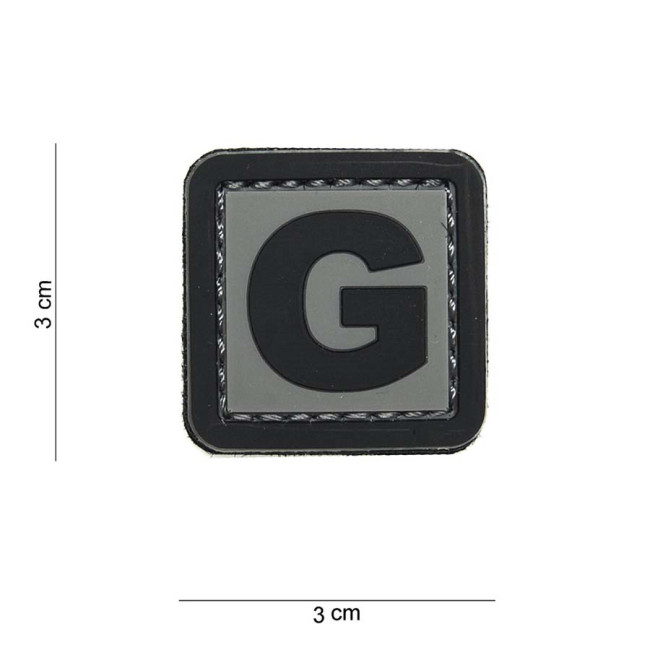 Patch 3D en PVC lettre G - 101 Inc Patch 3D en PVC lettre G - 101 Inc