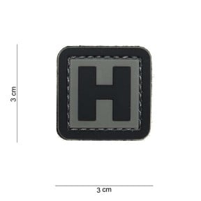 Patch 3D en PVC lettre H - 101 Inc