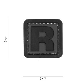 3D PVC Patch letter R - 101 Inc