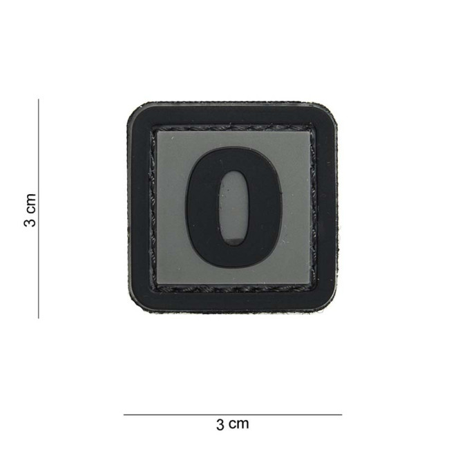 Patch 3D en PVC Chiffre 0 - 101 Inc