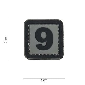 Patch 3D en PVC Chiffre 9 - 101 Inc