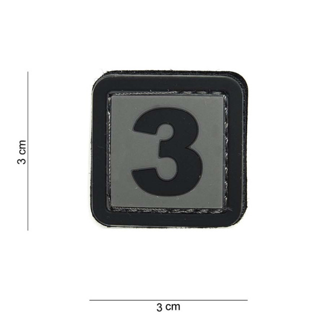 Patch 3D en PVC Chiffre 4 - 101 Inc Patch 3D en PVC Chiffre 4 - 101 Inc