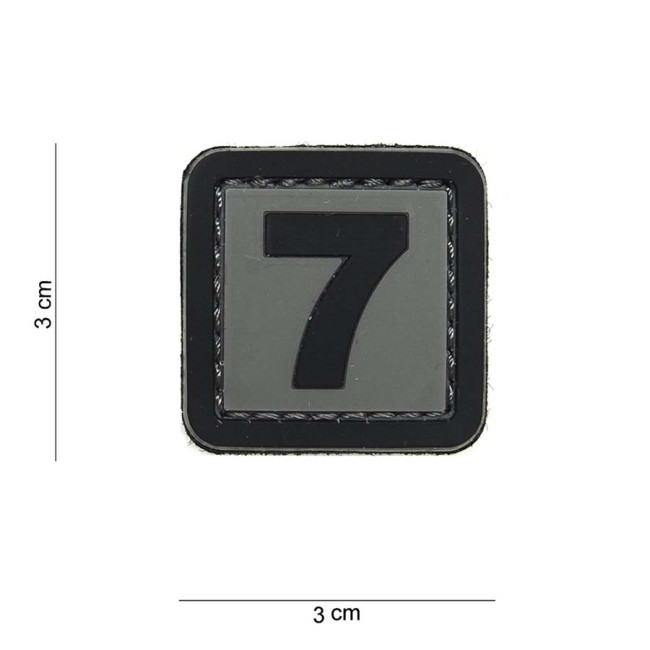 Patch 3D en PVC Chiffre 7 - 101 Inc