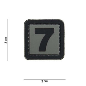 Patch 3D en PVC Chiffre 7 - 101 Inc