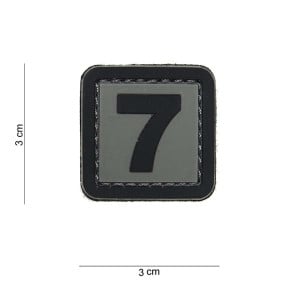 Patch 3D en PVC Chiffre 7 - 101 Inc