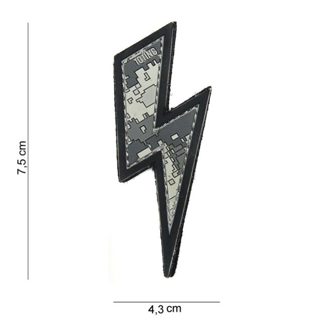 Naszywka 3D z PVC "Eclair" Acu - 101 Inc