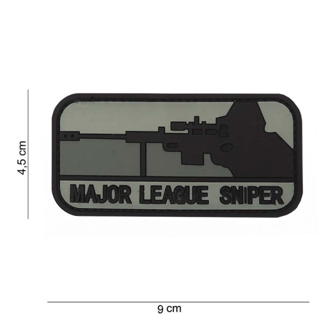 3D PVC-Patch "Major League Sniper Dark" schwarz - 101 Inc